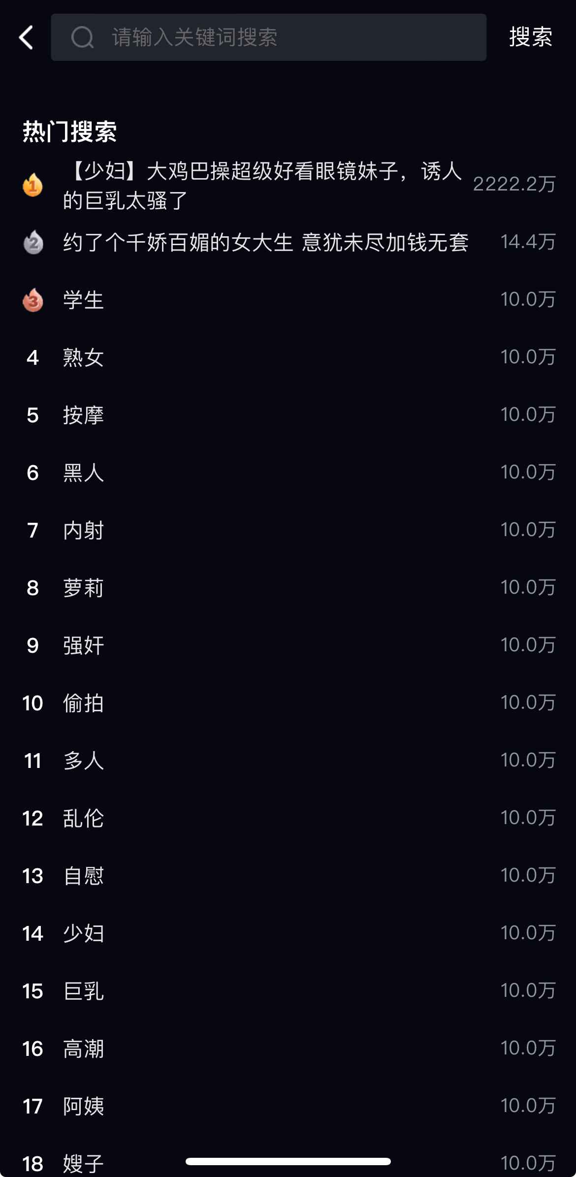 91PORNAPP热门搜索关键词榜单